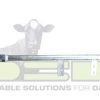 Steunwiel aan buis 85cm met strip + wiel compleet - Afbeelding 3