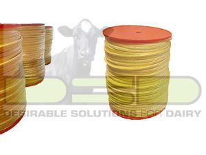 Touw 8,5mm mestschuif, geel, rol 1.000m