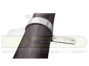 Knieboom vloerbevestiger 125mm enkele lip